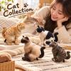 Compact Abstract Cat Doll Lightweight Kawaii Plush Pendant  Keychain Phone Case Decoration