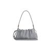 Faye 26 Logo Drawstring Magnetic Closure Smooth Leather Cloud Bag Women Handbags Gray Blue CV529-QBN19