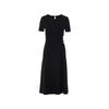 LANGZI Twisted Knot Draped Midi Dress