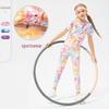 Girls' Printed High-Elastic Athletic Set