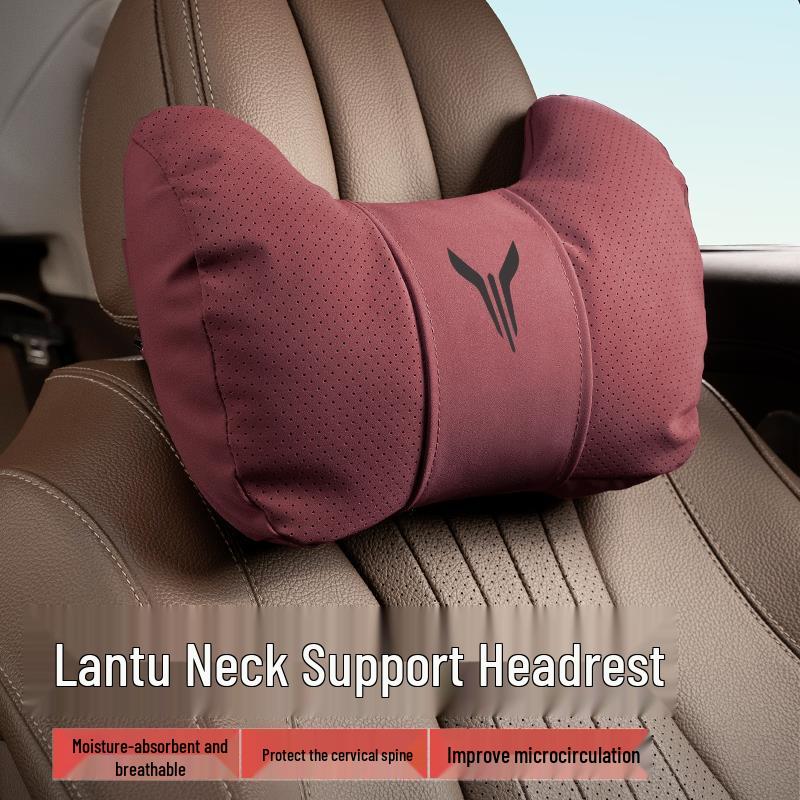 Lantu Dreamer Car Headrest Neck Pillow with Free Zhiyin Seat Cover