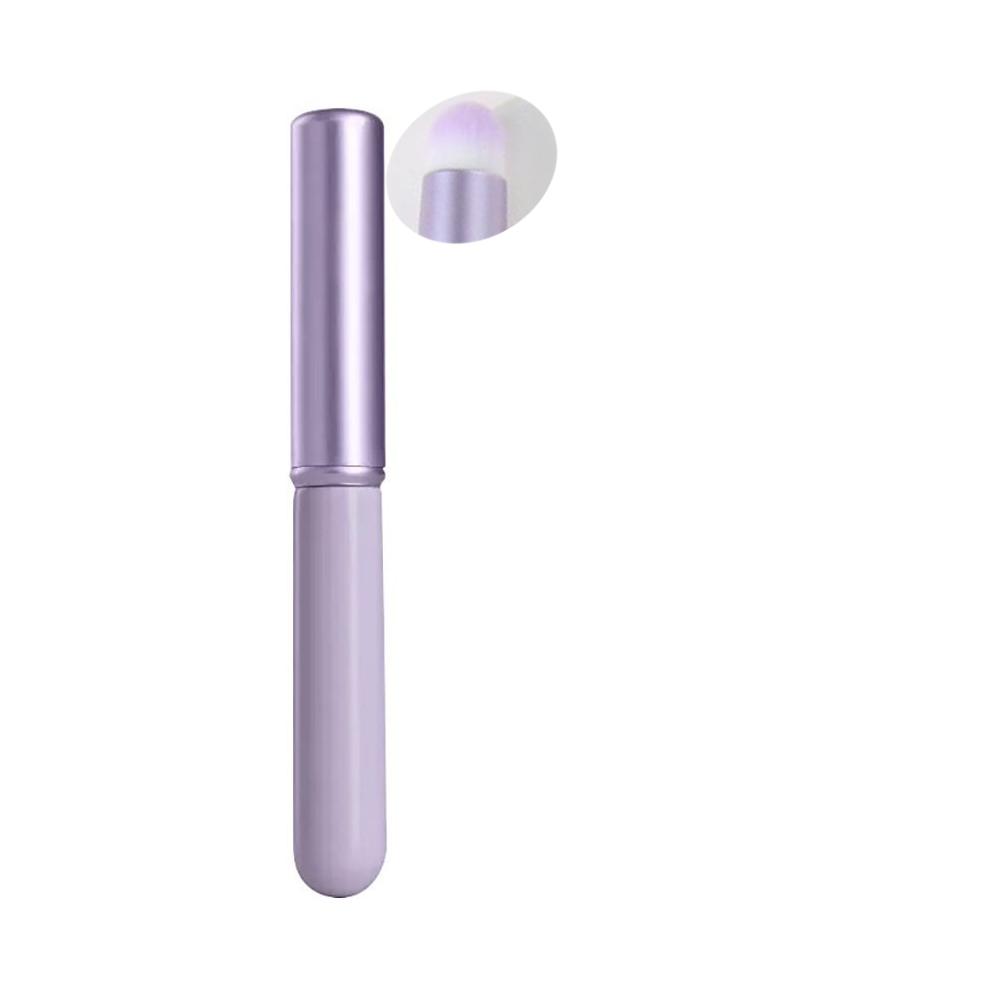 Silicone Angled Round Head Lip Brushes Lipstick Brush Applicator Reusable Multi Functional Lip Brushes Lip Gloss Makeup Brushes