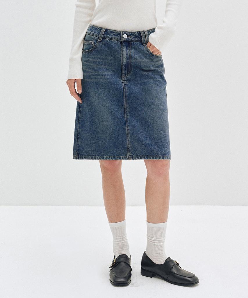 Deketeuumeon Signature Midi Skirt Dcsk002Blue