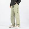 2024 Men's Trendy High Street Cargo Pants: Spring/Autumn, Handsome Loose Fit, Waterproof for Outdoor and Mountaineering