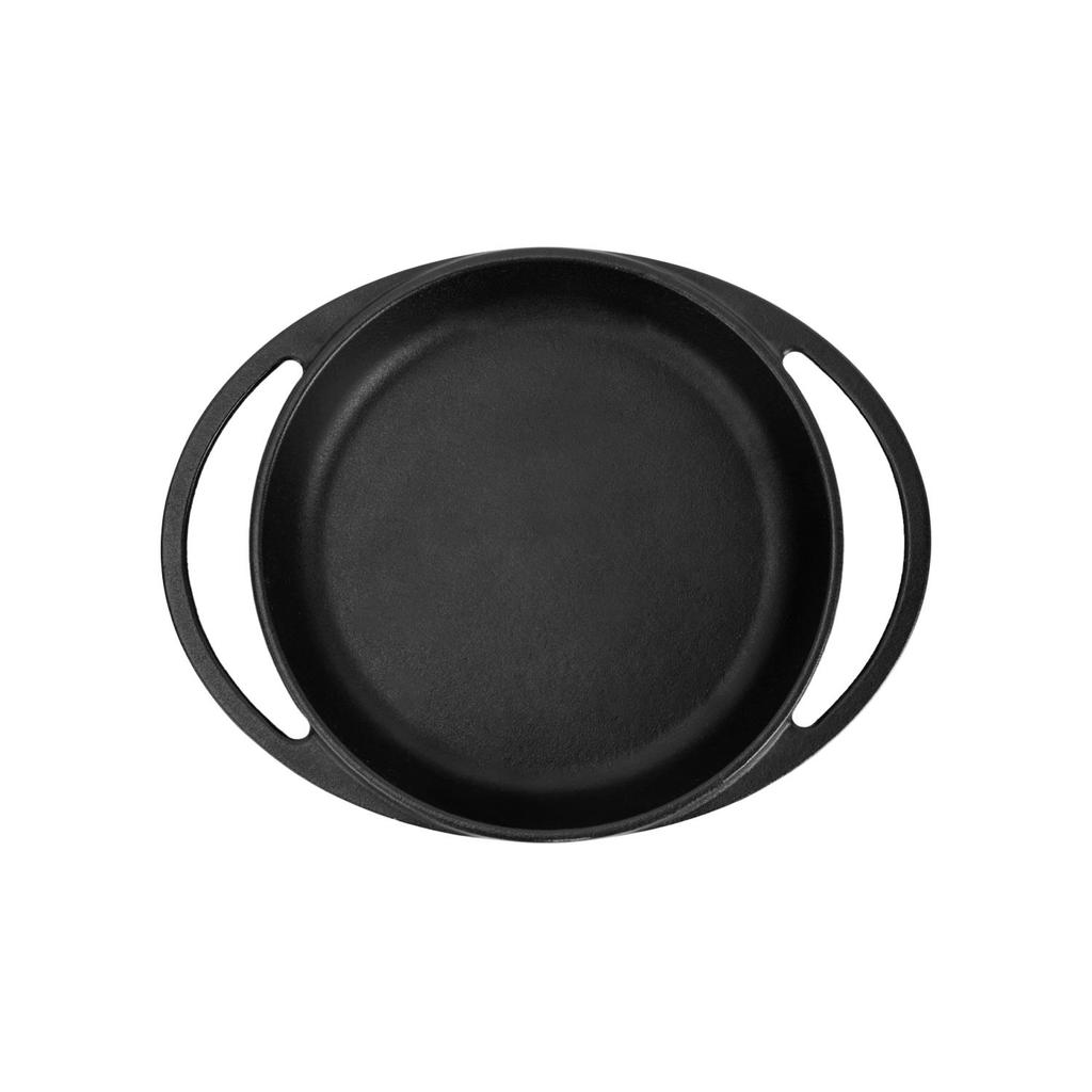 Lava Cast Iron Round Skillet. Dual Handle, Dia. Ø 12cm.