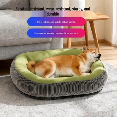 All-Season Washable Dog House & Cat Nest with Cozy Bed Mat