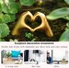Kreative Herz Hand Statue Harz Abstrakt Hand Liebe Figuren Wohnzimmer Schlafzimmer Modernes Zuhause Schreibtisch Hochzeitsdekoration