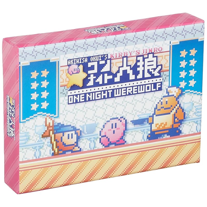 ENSKY Kirby s Dream Land One Night Werewolf, 6.3 x 4.4cm, 3-6 Players, Card Game, Ages 6 and Up