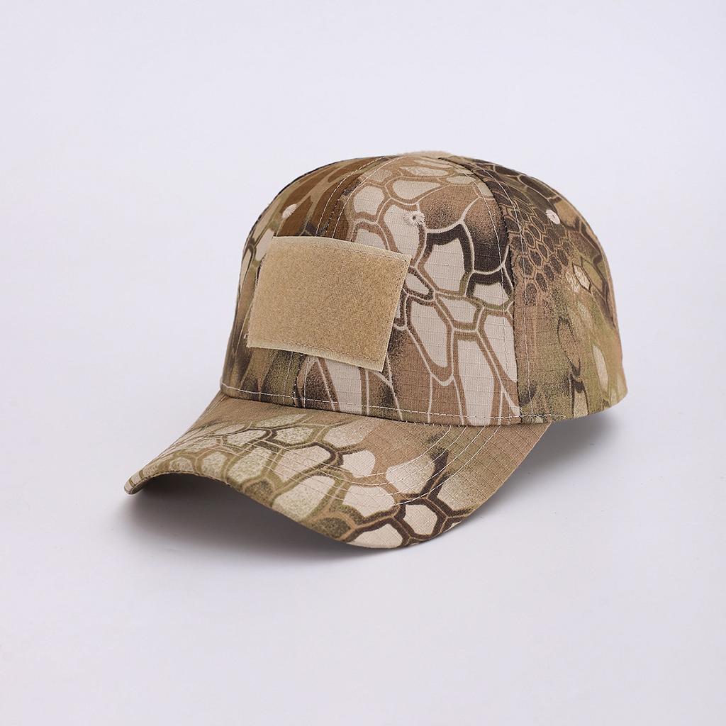 Military Fans Outdoor High-Quality Python Velcro Baseball Cap Men'S Tactical Camouflage Hat Sports Mesh Cap