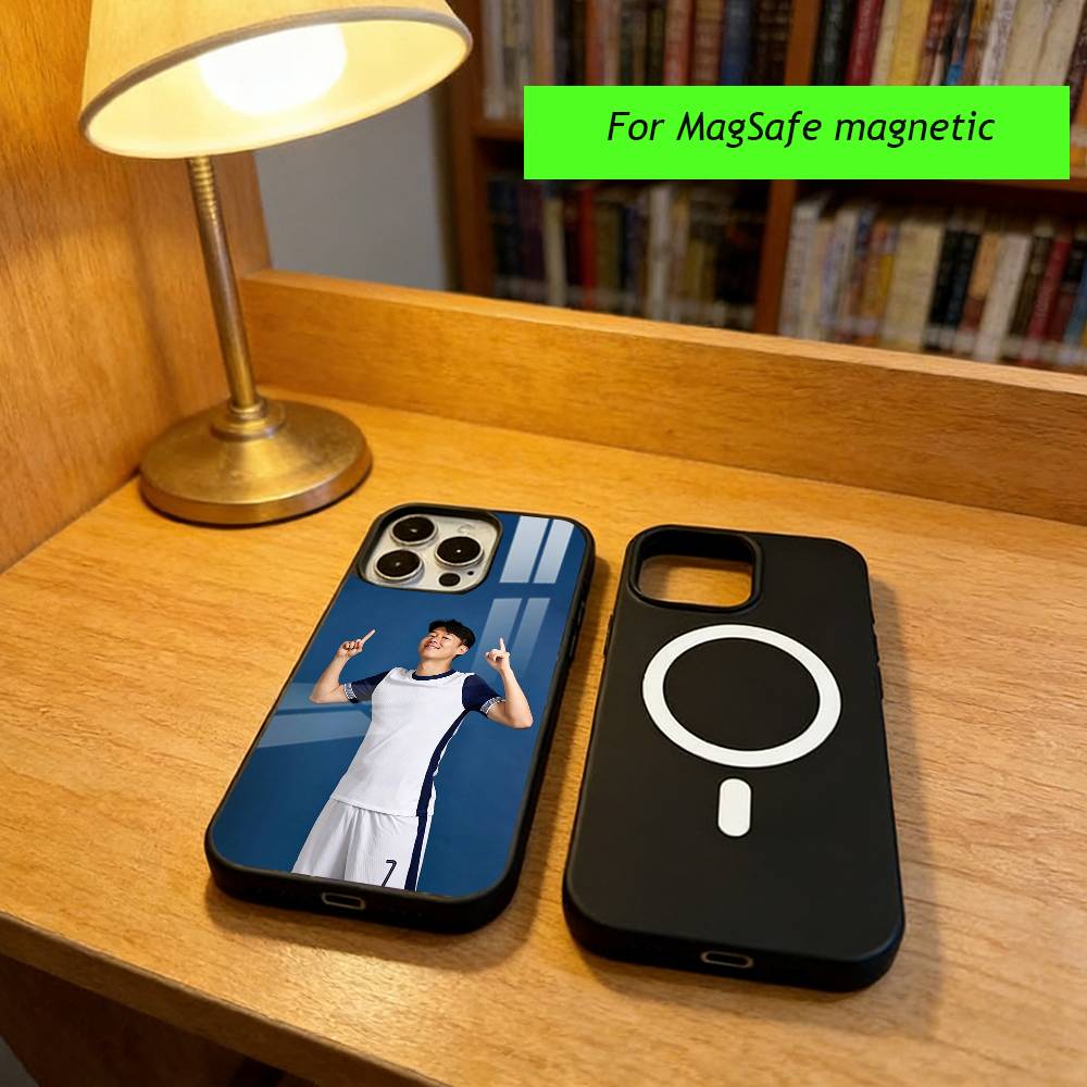 S-Son Heung-min Phone Case For iPhone17,16,15,14,13,12,11 Plus,Pro Magnetic with Magsafe Wireless Charging