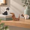 3D Animal Paper Folding Origami Craft Kit, DIY Cat Dog Set with Instruction, Handmade Desktop Decoration Fun Screen?Free Art Activity, Creative