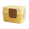 Fully Covered Pet Litter Box Portable Pet Cat Toilet Sandbox Cat Sand Box Container Enclosed Pet Litter Tray for Indoor Cats