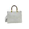 Pure Hand Woven Bamboo Handbag Light Luxury High Quality Star With Large Capacity Shoulder Bag