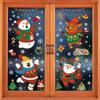 Window Christmas Decorations Pvc Static Sticker Arctic Bear Santa Claus Reindeer