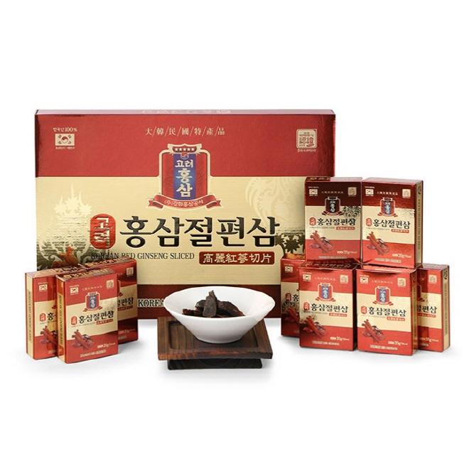 Korean red ginseng roots pieces with syrup 20 g x 10 pcs.