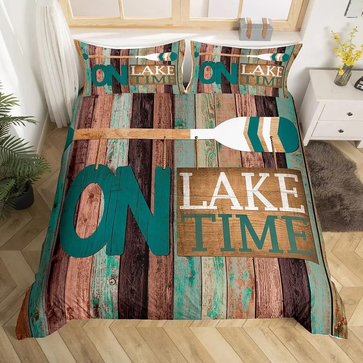 

Comforter Happy Camping Cartoon Camping Car Bedding Set Microfiber Camper Comforter Queen Size For Kids Boys Girls Comforter (quilt)-EU Single(135*200cm)3pcs