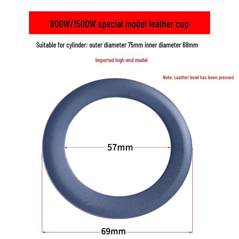 Silent Oil-Free Air Compressor Kit: Leather Cup, Steel Sleeve, Piston Ring, Gasket