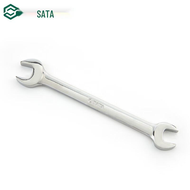 SATA Full Polished Double Open-End Wrench 8 x 10mm