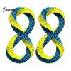 Interactive Training Toys for Dogs Dog Tug Toy, Nylon 8-Shaped Chew Teeth Cleaning Dental Chewing Rope Aggressive Chewers, Outdoor Training,