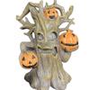 Halloween Pumpkin Tree Monster-shaped Sculpture Ornament for Home, Outdoor Garden Decoration, Festival Decoration Item