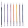 Bview Art 8Pcs Glitter Dual Color Markers Pens Pearlescent Ink for Students School Office Art Drawing Writing Supplies
