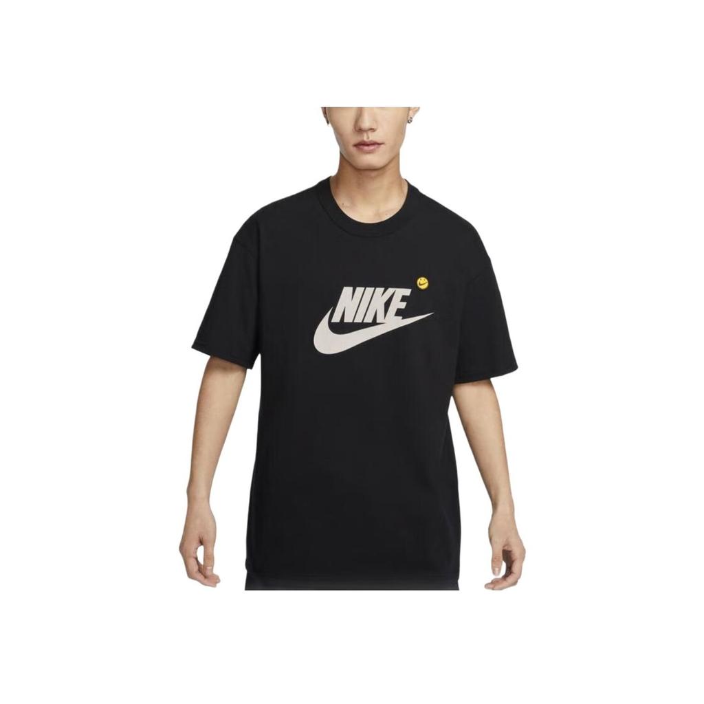 Nike Letter Logo Crew Neck Casual Pullover Short Sleeve T-Shirt Men Tops Black HJ3959-010