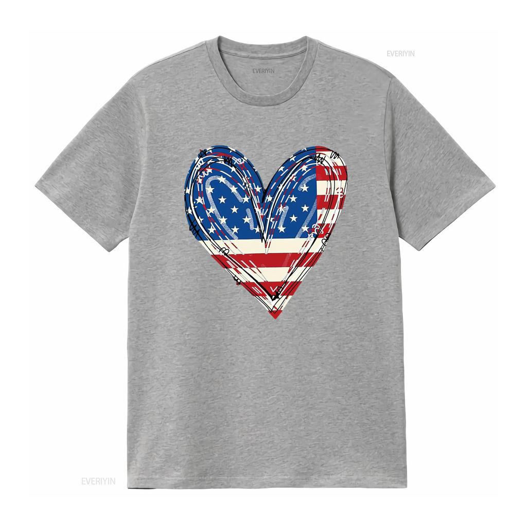 Womens USA T Shirt Girls American Flag 4th of July Kids Patriotic Tops vintage Washed designer clothes Top For Everyday Wear