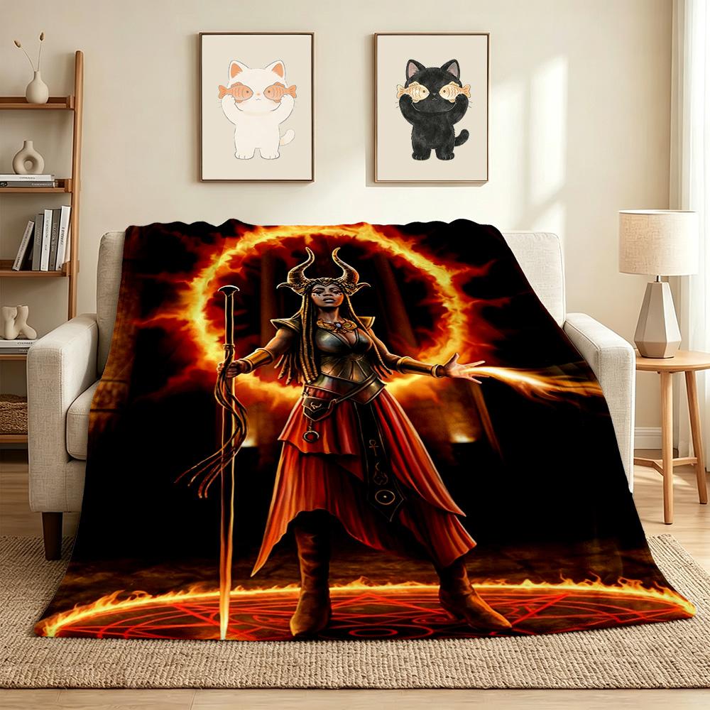 Dark Magic Flannel Blanket Throw Blanket Soft Warm Sofa Bed Camping Home Decor Unique Christmas Gift Cs92230