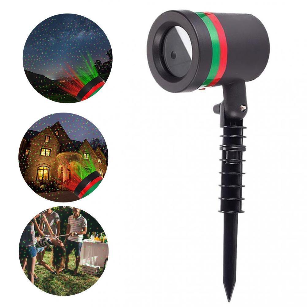 Outdoor Lawn Laser Light Colorful Garden Starry Sky Stage Light With Plastic Material