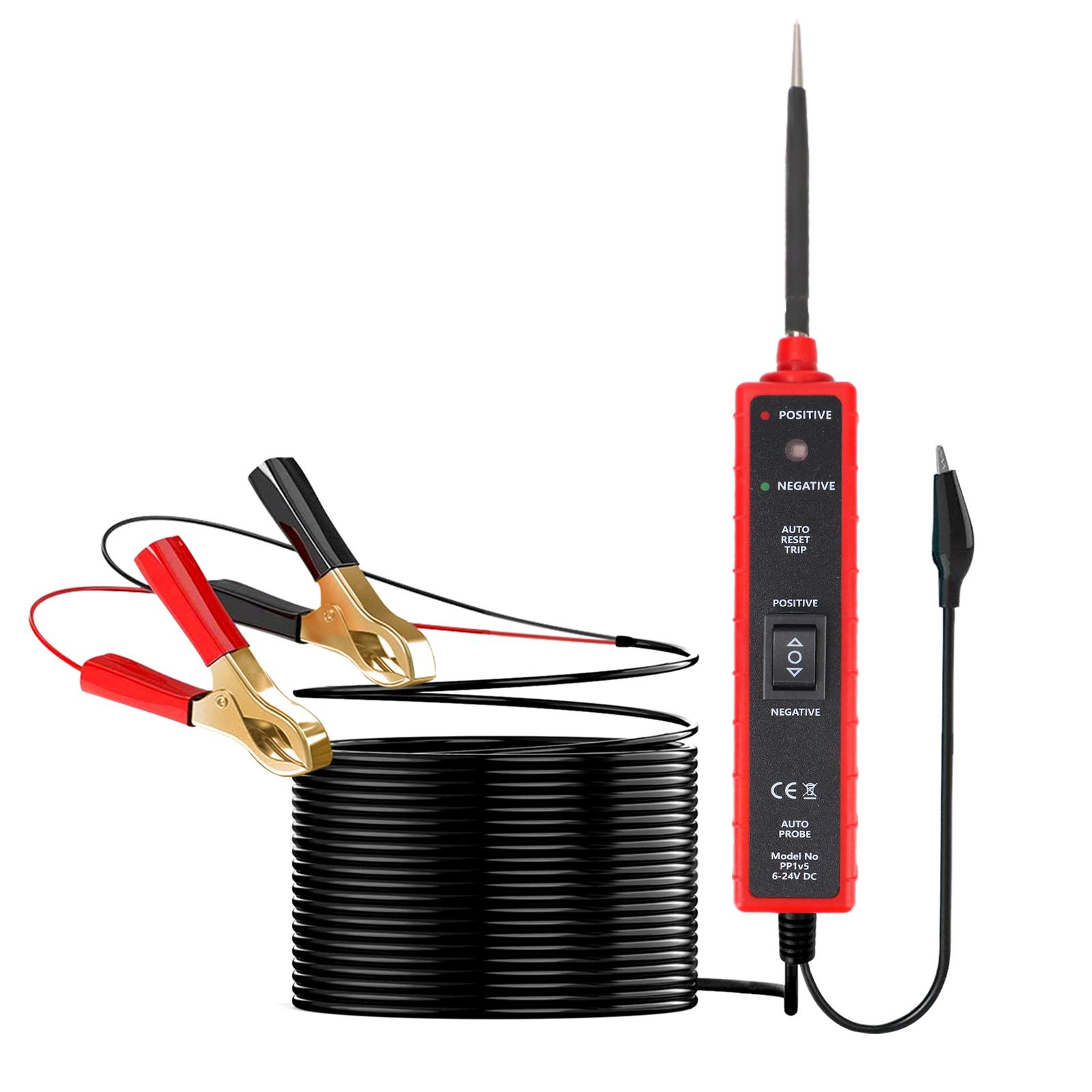 

Диагностический инструмент для электрической системы, ручка-пробник Power Probe, автосканер мощности, тестер автомобильной цепи, многофункциональный тестер напряжения красный