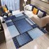 Retro Color Plaid Cowboy Carpet Living Room Bedroom Balcony Sofa Table Entrance Rug Non-slip Machine Washable Home Mat Decor