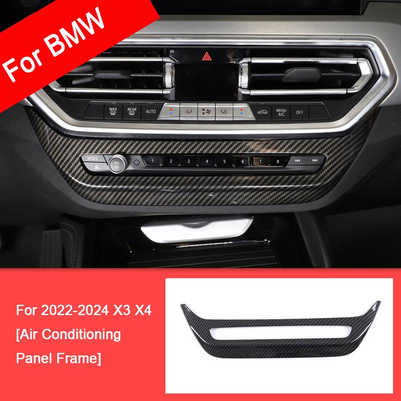 For BMW X3 X4 G01 G02 2018-2024 Carbon Fiber Center Console Panel Cover Gear Shift Frame Replacement Durable Trim Car Accessorie