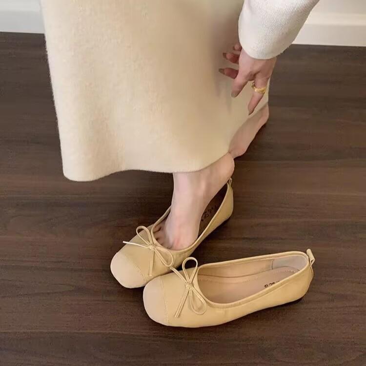 Fashion Butterfly-knot Flats Women ballet Shoes Fashion Mix Colors Single Shoes Ladies Outdoor Daily  Dress Shoes Zapatos Mujer