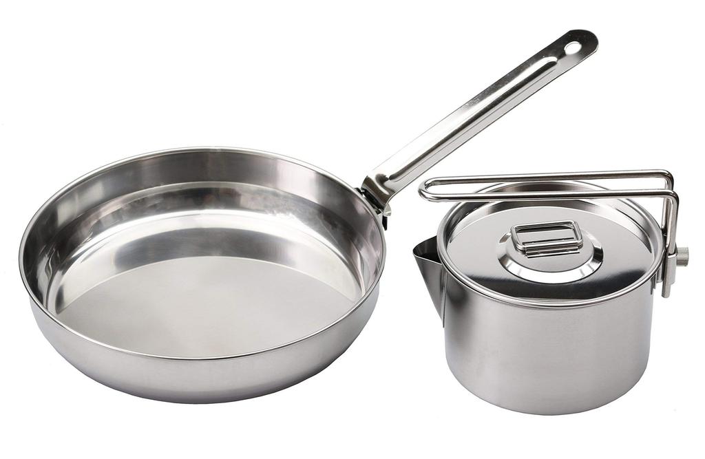 Captain Stag Laguna Stainless Steel Cooker L Set M-5504