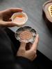 GuYinTang Alloy Vine Rattan Tea Cup Mat Heat Resistant Pad Retro Tea Tray Anti-Scalding High-End Sensation Tea Ceremony Acces...