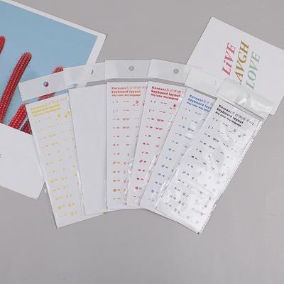 Wear-Resistant Korean Letter Transparent Self-Adhesive Keyboard Stickers