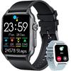 Smart Watch Men Fitness Tracker: 2.0“ Touch Screen Watches Waterproof for Call Heart Rate Blood Pressure Sleep Monitor Digital Step Sport Running