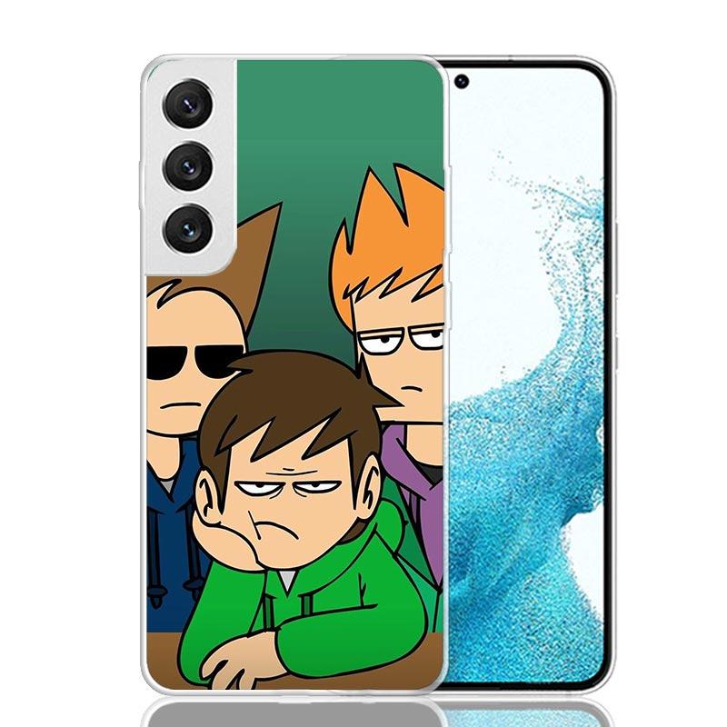 Anime Cartoon Eddsworld Phone Case For Samsung Galaxy S26 Ultra S23 S24 S25 Edge S20 FE S21 S22 Plus Soft Print Shell Cover Fund