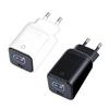 Space-Saving 45W USB C Charger EU Two-Pin Single Port Power Unit with Display Screen for Travel Desk and Home Use