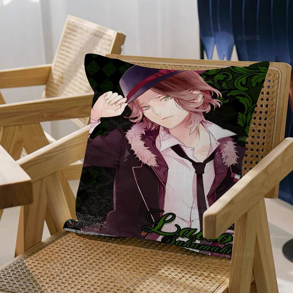 Anime D-Diabolik L-lovers Cushion Cover Inches Farmhouse Decor Home Throw Pillow Covers for Couch Decorations