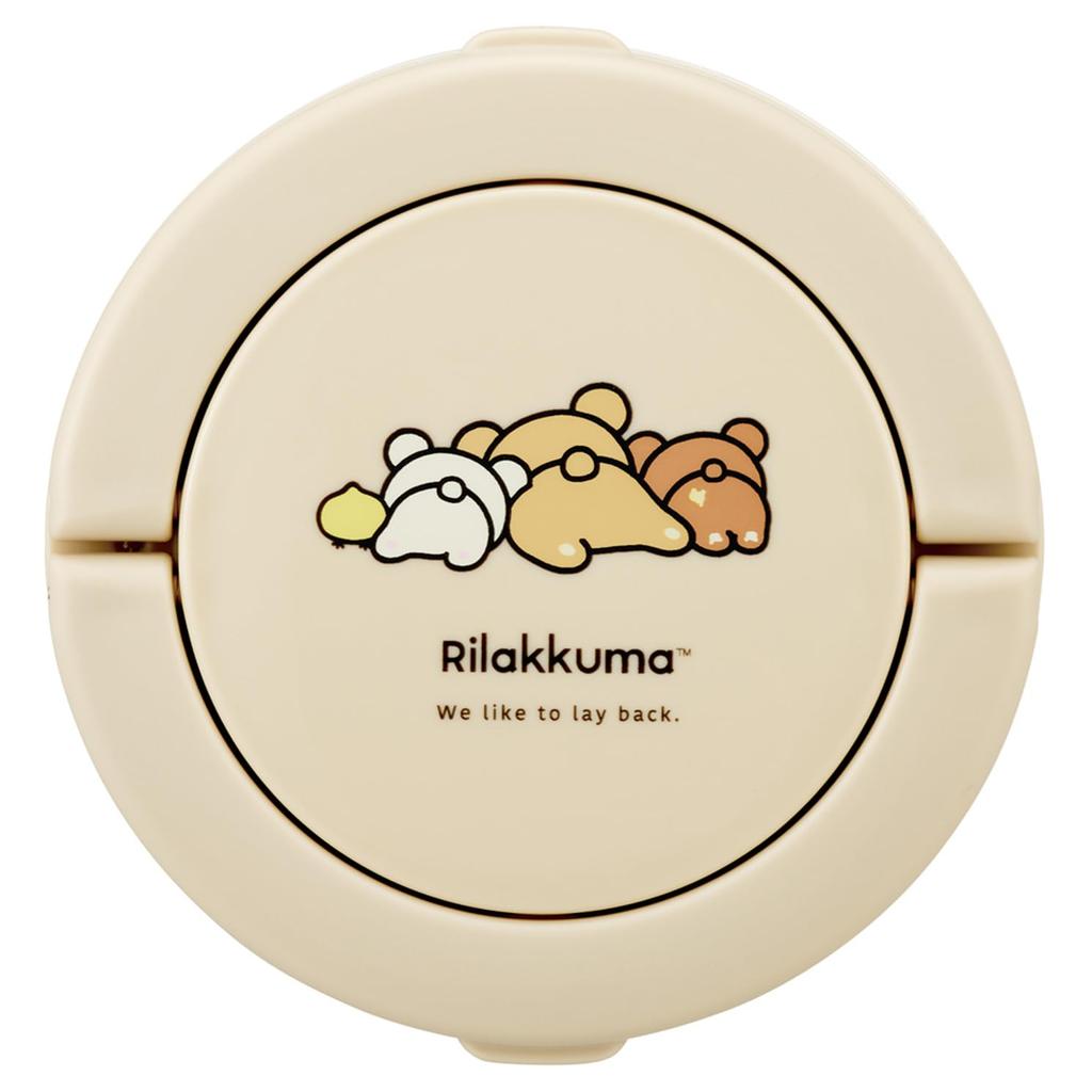 Skater Insulated Lunch Bowl with Folding Rilakkuma Basic Box, Type, 540ml, Women's Size, 2-Tier, Handle, Design, LDNO6-A