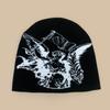 Autumn And Winter Hip Hop Street Mesh Idol Jacquard Knitted Hat Men And Women Warm Personality Cold Hat Pullover Hat