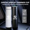 WSQK5 Car Stainless Thermos Bottle Temperature Display Thermos Cup For M Performance E36 E46 E60 E90 E91 E92 E93 F30 F20
