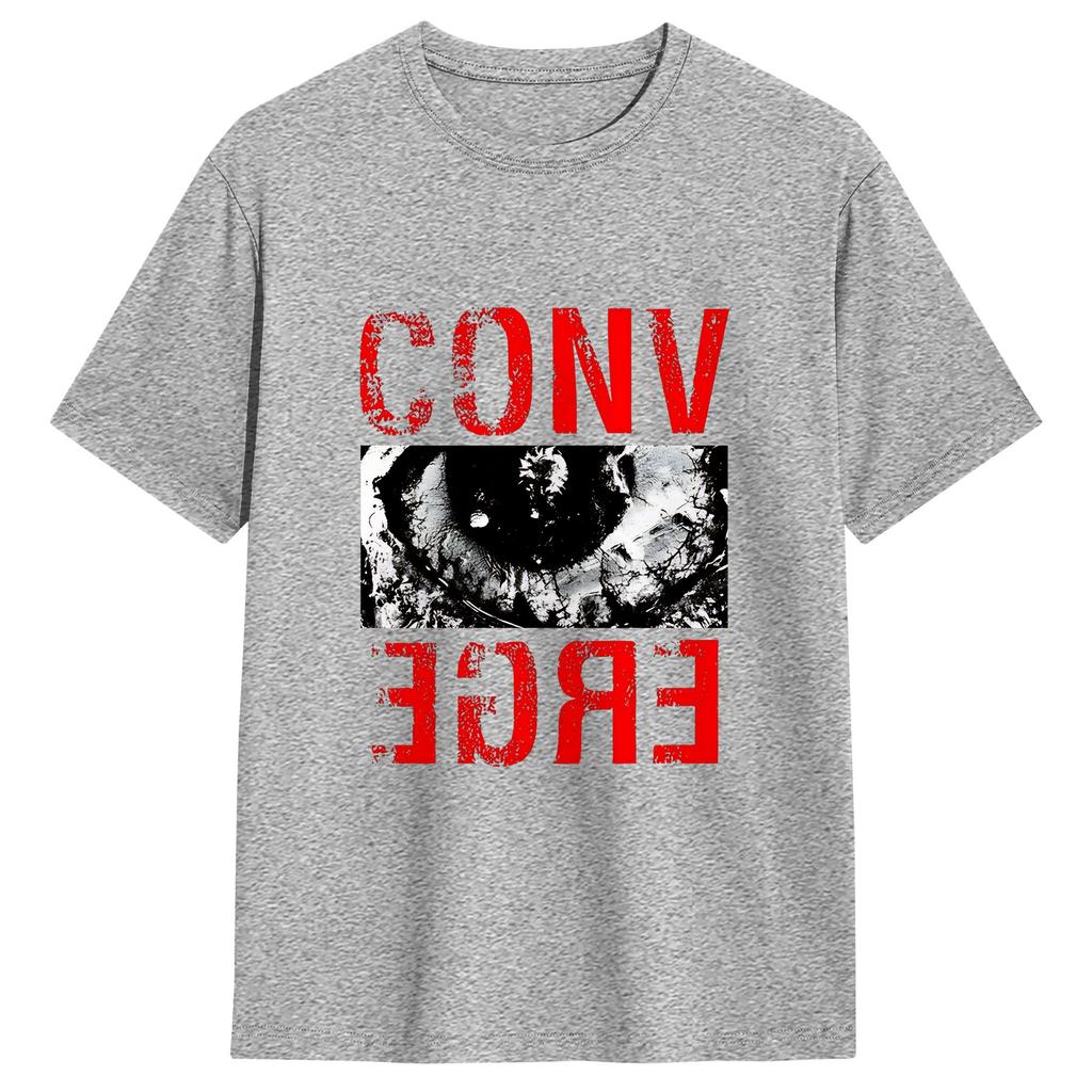 Converge Vintage TShirt Summer 100 Cotton TShirts For Unisexs Popular Pattern Tshirt Short Sleeve Funny Tops