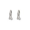 Zircon Earrings Women'S Simple High-End Earrings Exquisite Stud Earrings Small Earrings Cold Style Decoration
