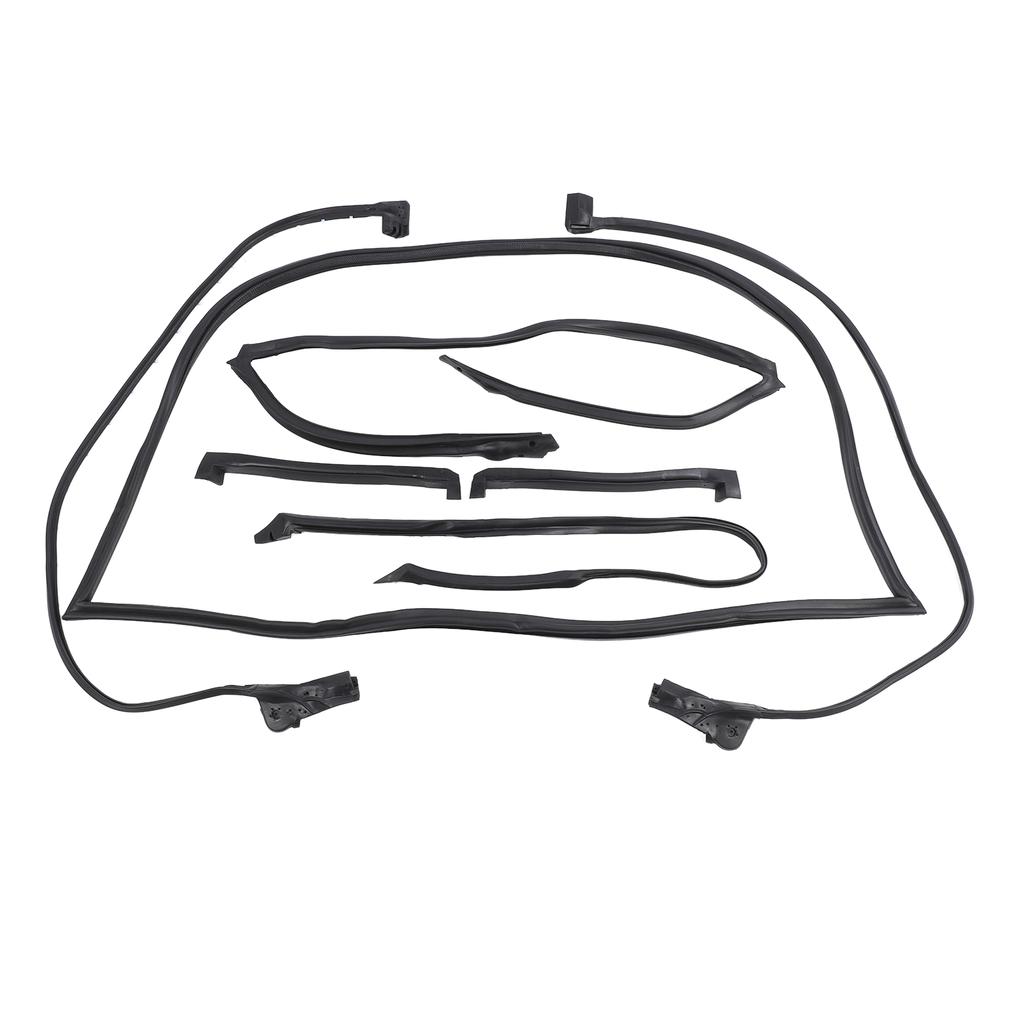 7pcs Full Weatherstrip Kit 9096GGW Water Resistance Rubber Car Seal Strip Set for C4 Coupe 1990‑1996