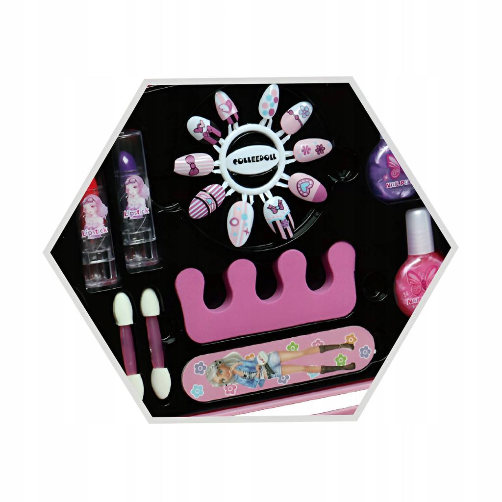 Kosmetik-Set Tasche Koffer für Make-up Nagellack Lidschatten Lipgloss 42E