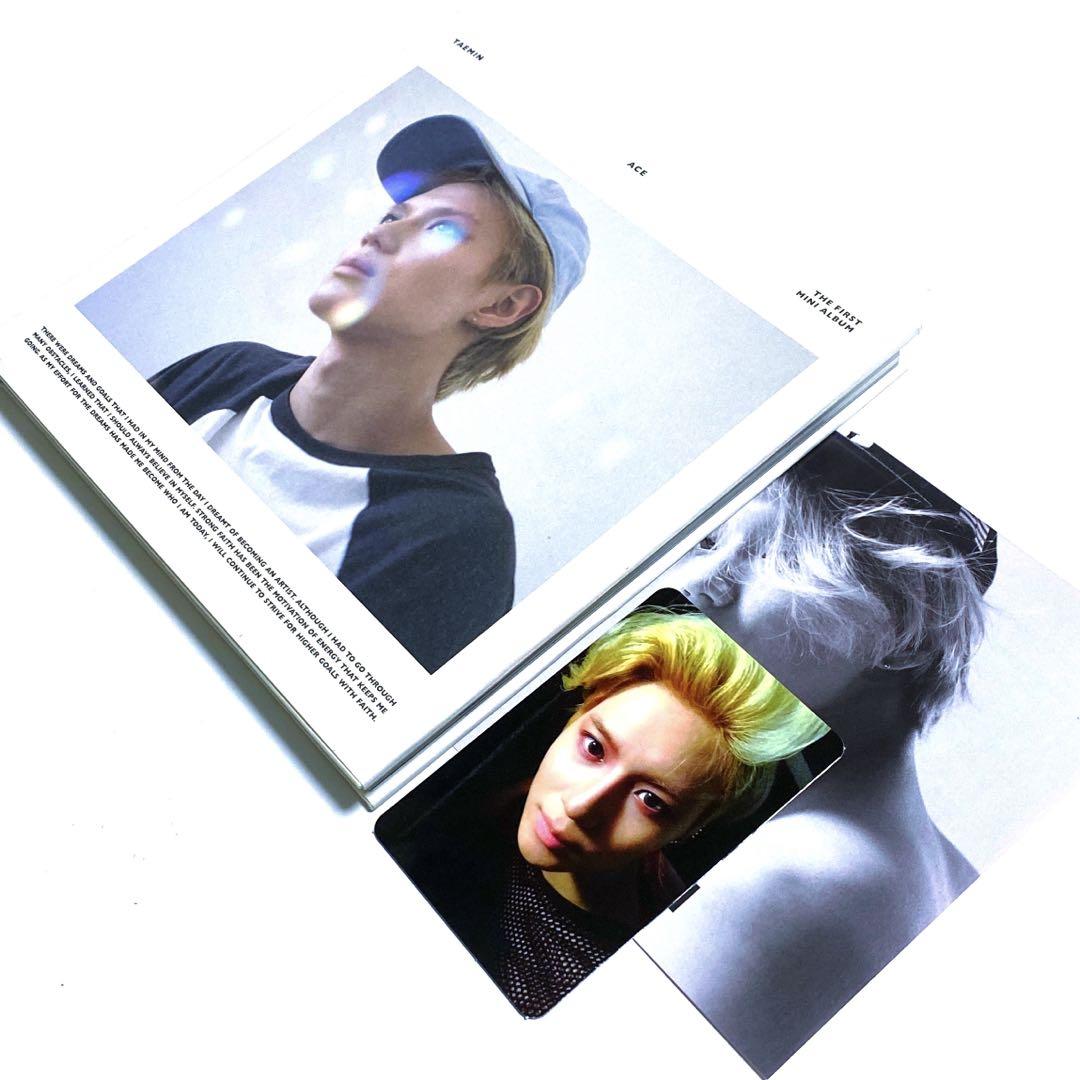 

[USED] SHINee Taemin 1st Solo Album ACE White (Korean Edition) with Trading Card