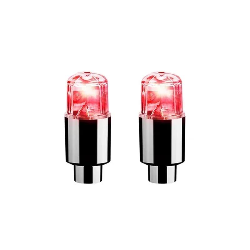 LED Tire Lights Cap Car Tire Valve Cap Lights Multi-Color Flash Durable For Car Moto Bicycles Electric Vehicles Tire Valve Cap Valve Stems 1