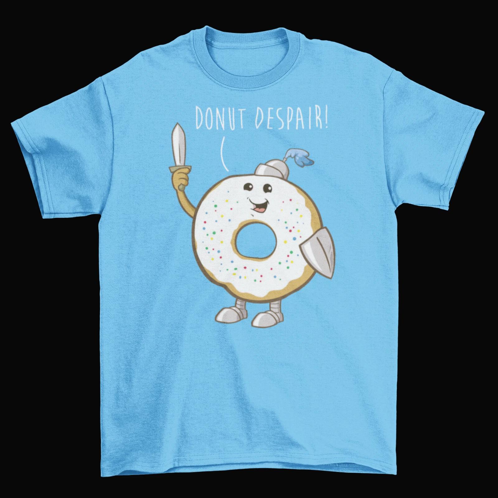 Donut Despair T-Shirt Unisex Funny Cotton Adult Food Do Not Despair Knight New XL
